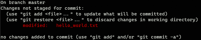 Git uncommited changes